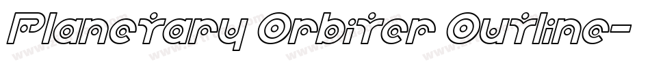 Planetary Orbiter Outline字体转换